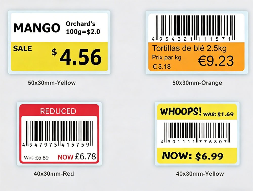 Label barcode harga MRP kosmetik