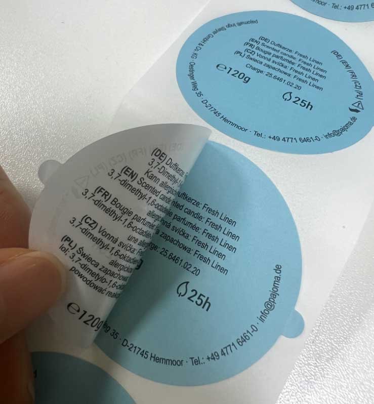 Label Piggyback Potong Rata