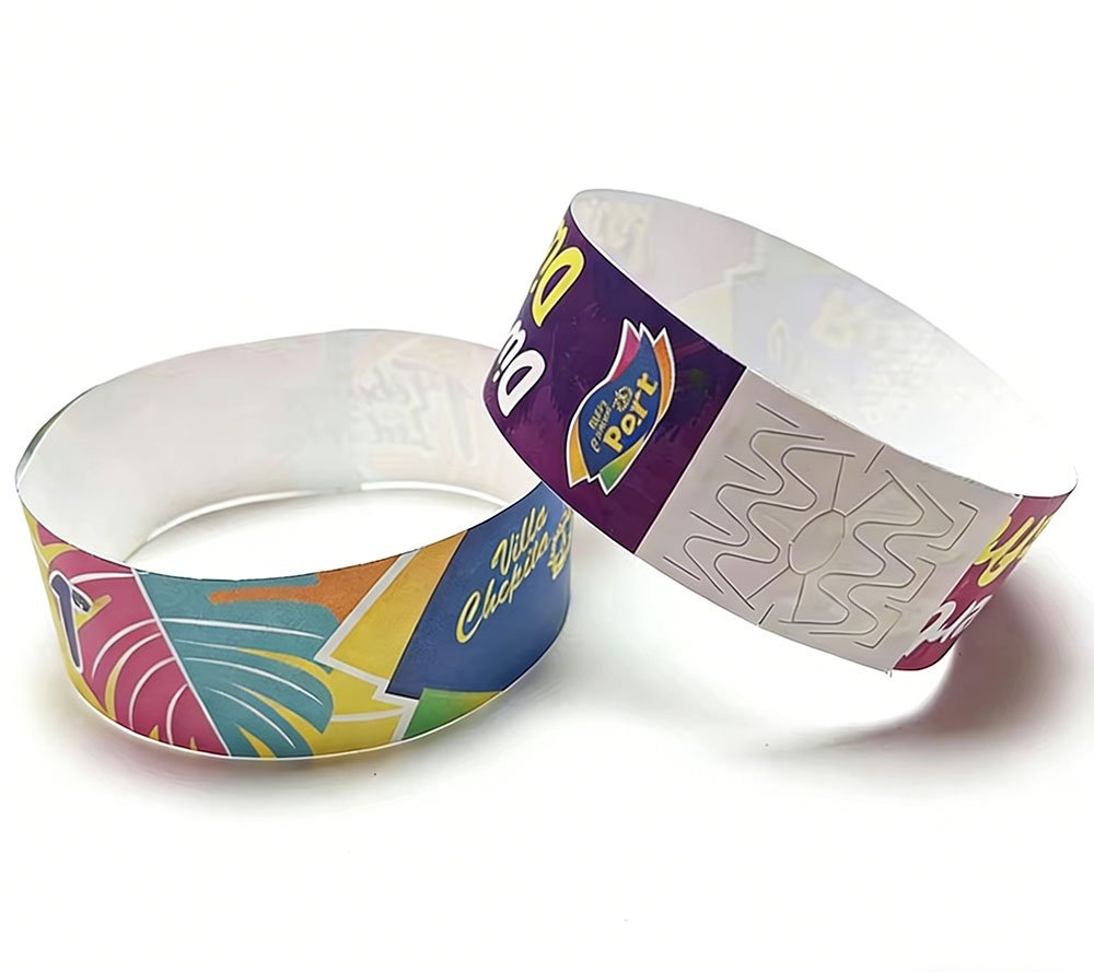 Gelang tangan Tyvek cetak digital warna penuh
