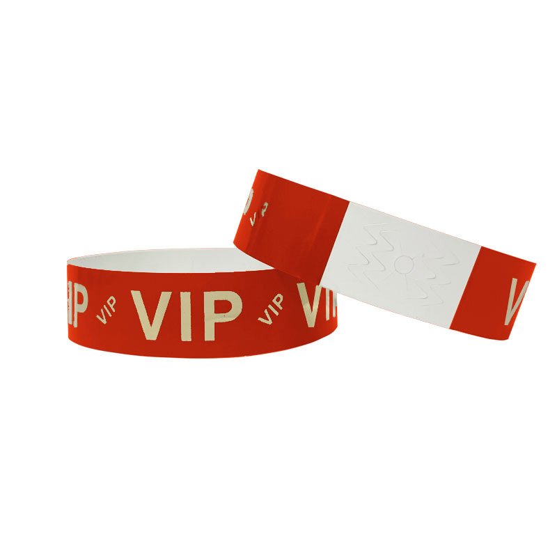Gelang Tangan Pakai Buang VIP dengan Penerapan Kerajang Emas