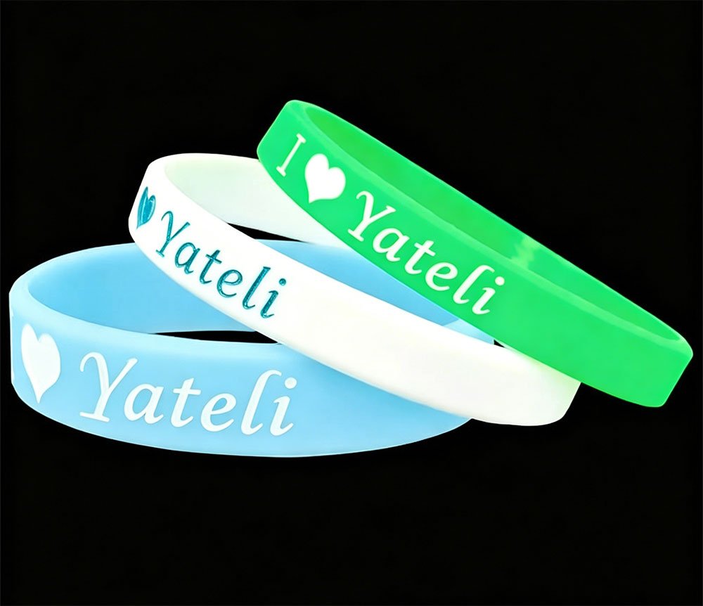 Gelang tangan silikon holografik