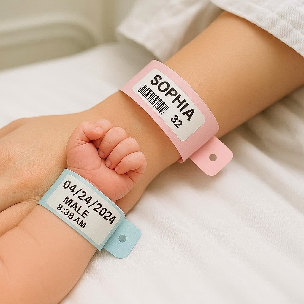 Maternity & Infant Identification Thermal Wristbands