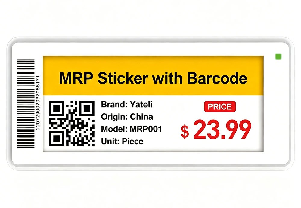 Label Harga MRP dengan Barcode