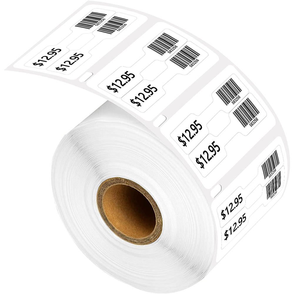 Label barcode MRP barang kemas pracetak