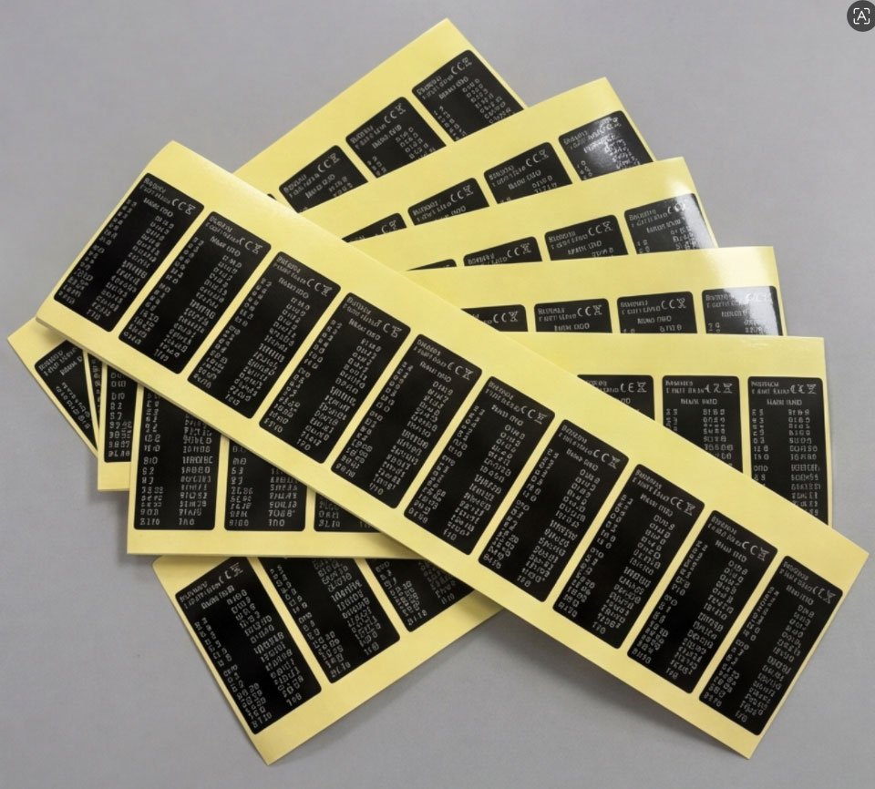 Aplikasi label PVC