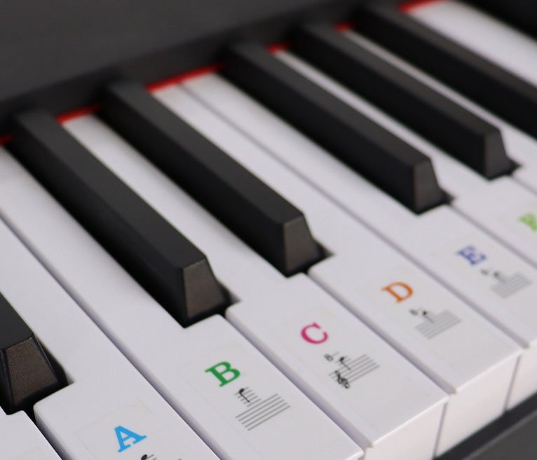 Set label piano 36-37 kekunci standard