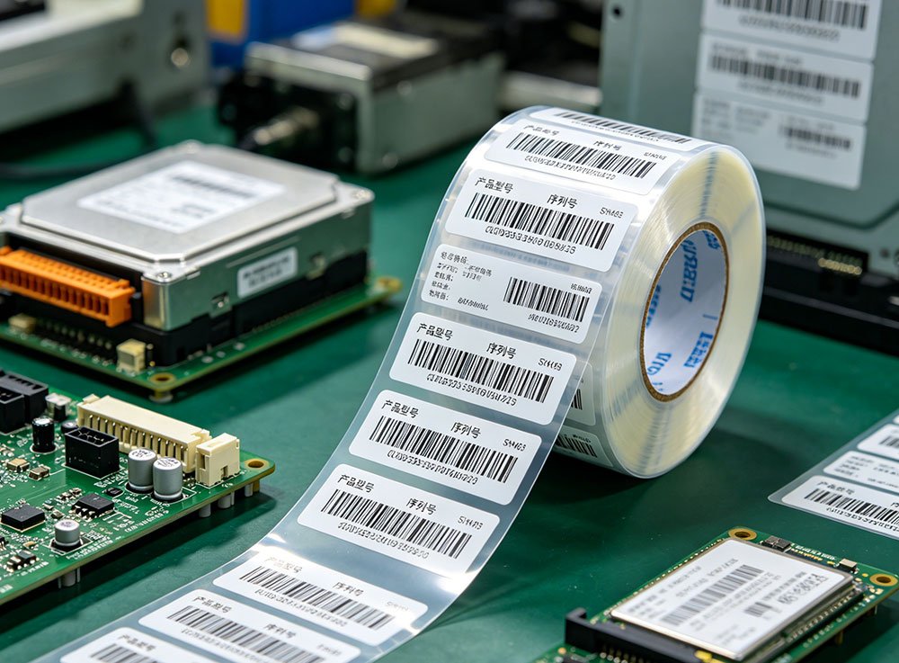 Label Kod Bar Lutsinar for Electronics