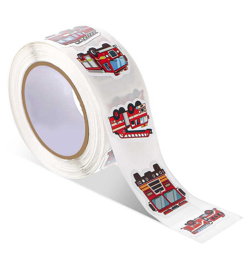 Set stiker kenderaan bomba gaya kartun untuk kegunaan model dan hobi