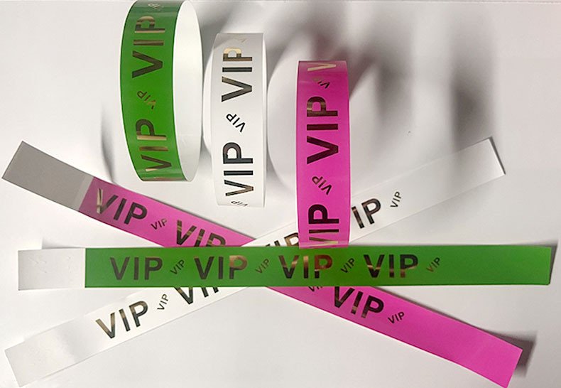 Gelang tangan VIP tersuai untuk acara